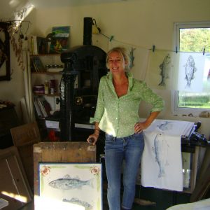 Vicky in her studio