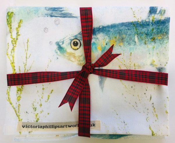 Sardine tea towel - Image 3