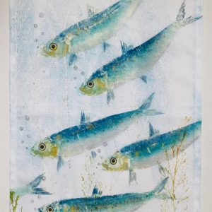 Sardine tea towel
