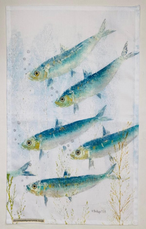 Sardine tea towel
